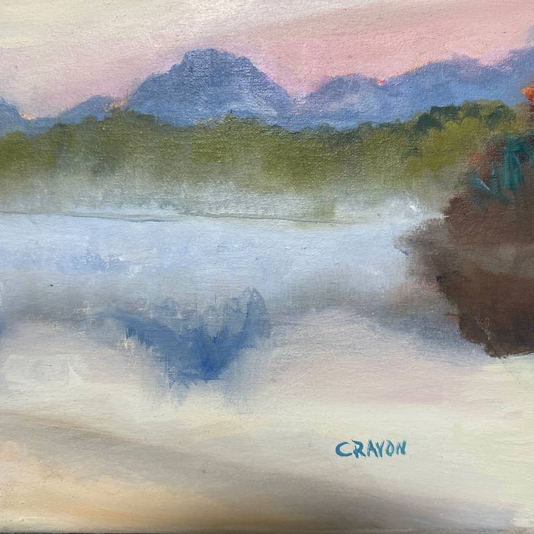 Original Contemporary Landscape Painting by Dennis Crayon