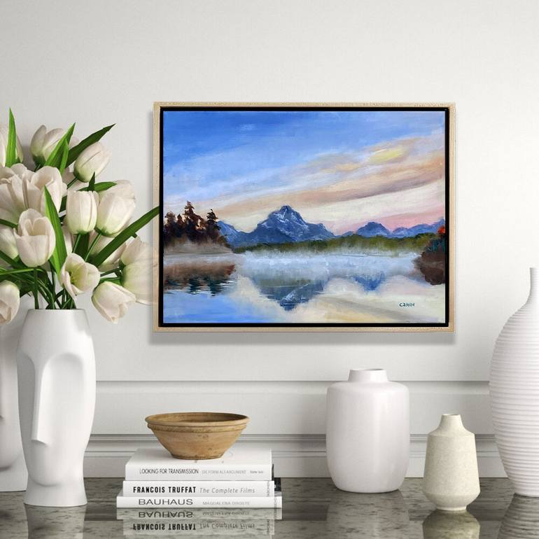 Original Contemporary Landscape Painting by Dennis Crayon