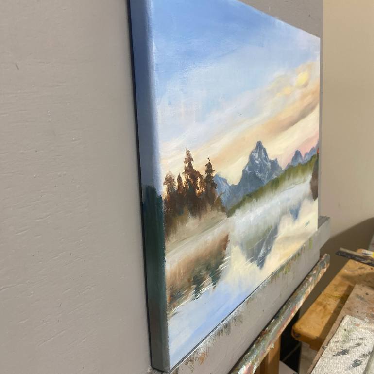 Original Contemporary Landscape Painting by Dennis Crayon