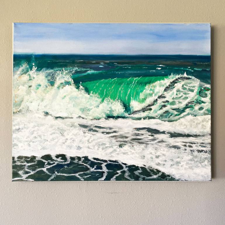 Original Seascape Painting by Dennis Crayon