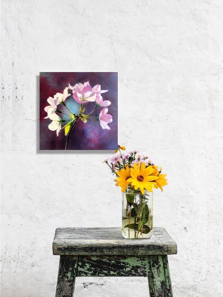Original Realism Floral Painting by Dennis Crayon