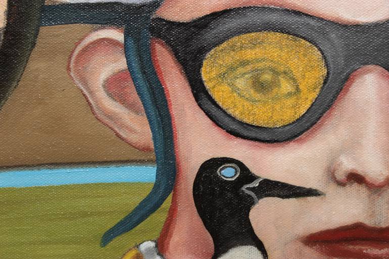 Original Conceptual Abstract Painting by Gyula Szabo