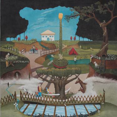 Original Symbolism Classical Mythology Paintings by Gyula Szabo