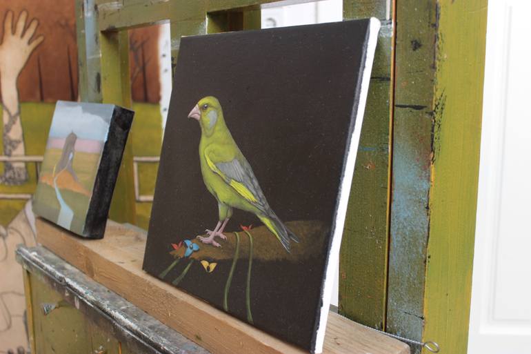 Original Figurative Animal Painting by Gyula Szabo