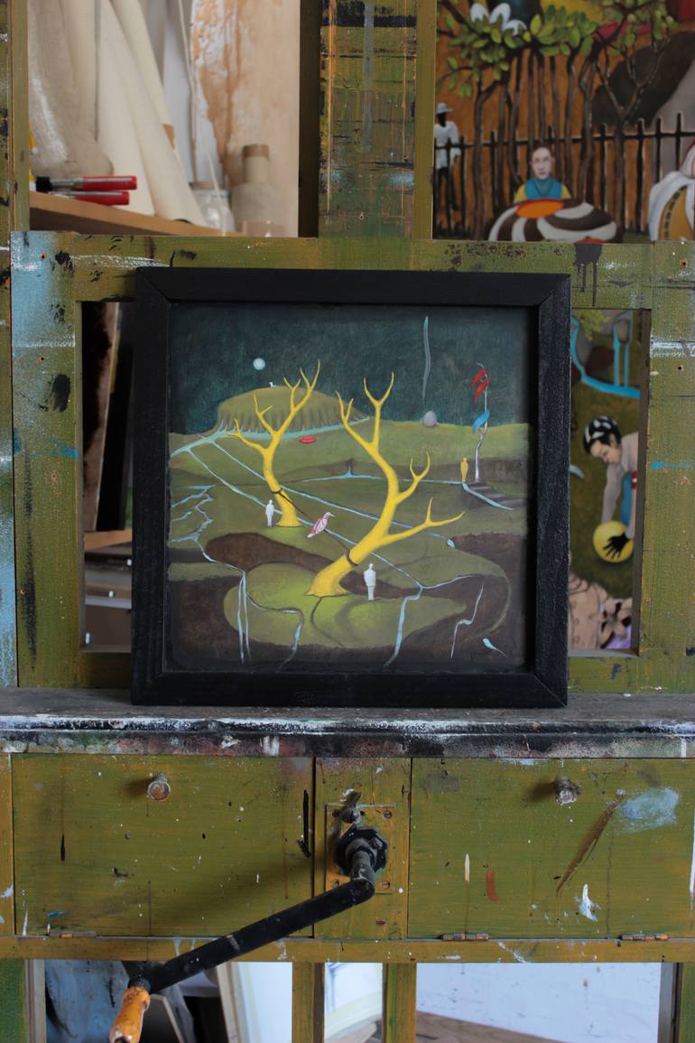 Original Contemporary Classical Mythology Painting by Gyula Szabo