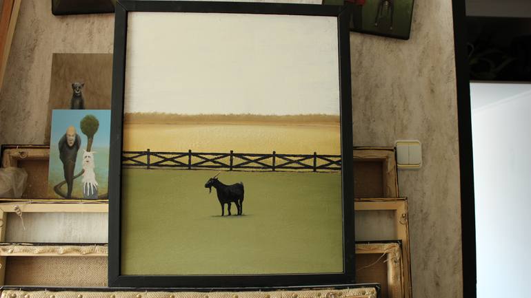 Original Realism Animal Painting by Gyula Szabo
