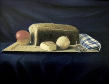 Print of Realism Still Life Paintings by Gyula Szabo