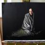 Sarah - 24,4x31,5x0,2 inch (62x80x0,6 cm) - oil on wooden panel - 2016
