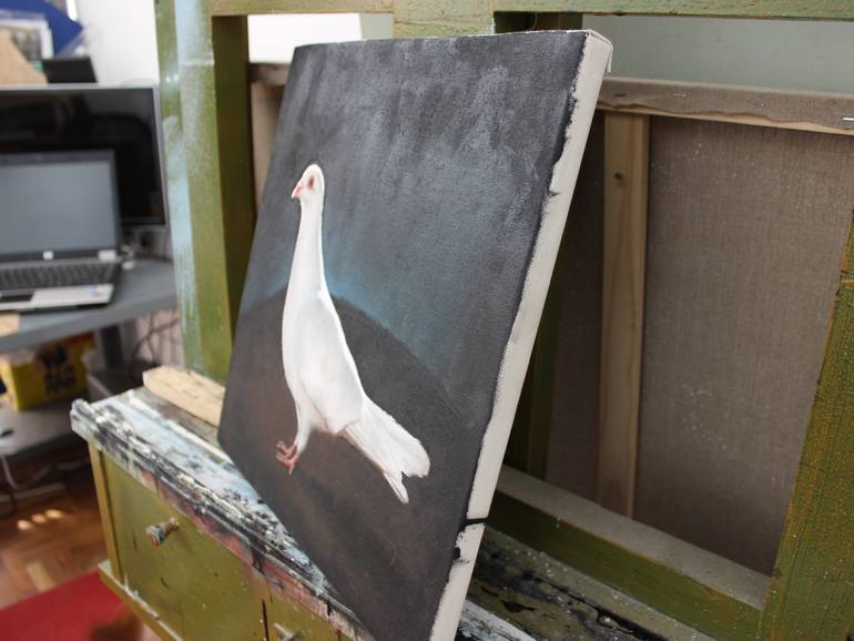 Original Figurative Animal Painting by Gyula Szabo