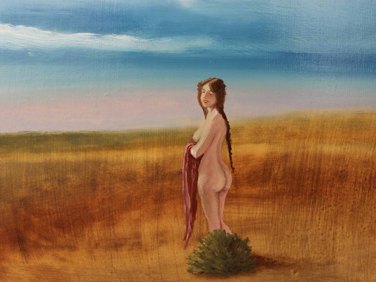 Original Figurative Nude Painting by Gyula Szabo