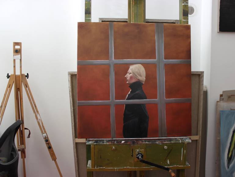 Original Other People Painting by Gyula Szabo