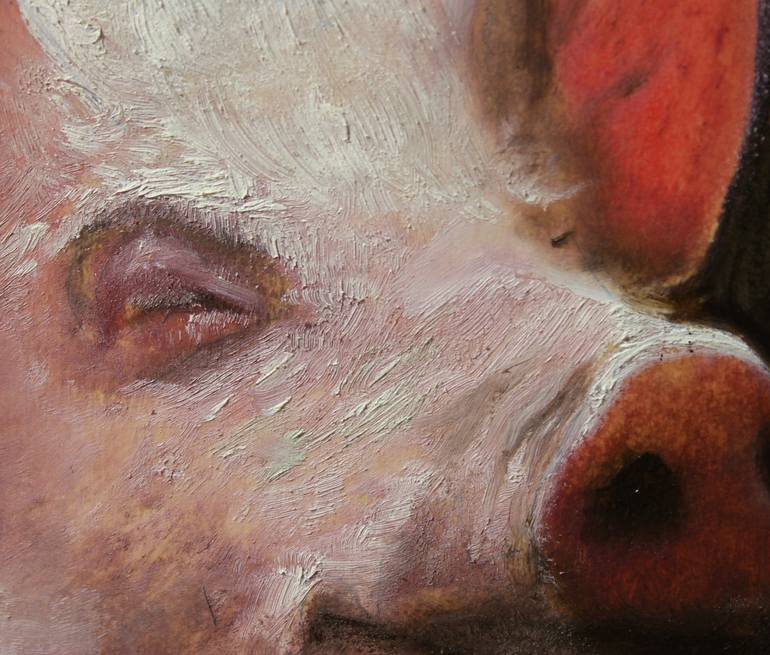 Original Modernism Animal Painting by Gyula Szabo