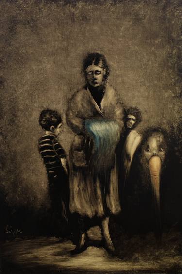 Print of Family Paintings by Gyula Szabo