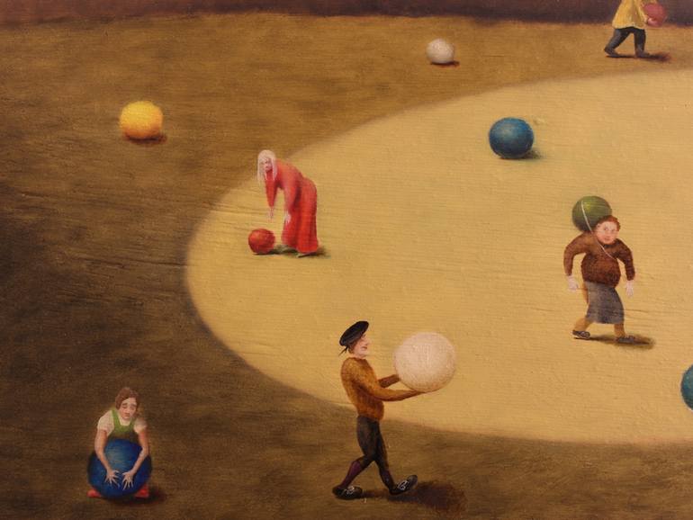 Original Figurative Fantasy Painting by Gyula Szabo