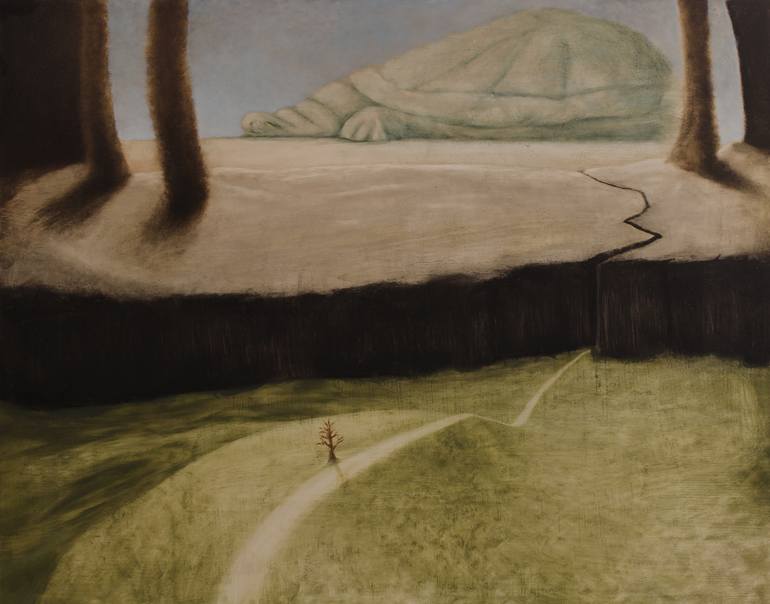 Print of Modern Landscape Paintings by Gyula Szabo