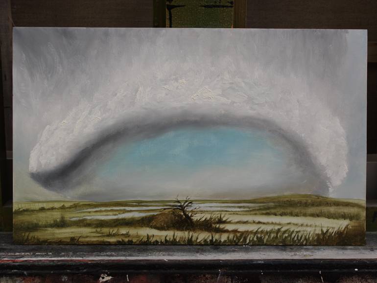 Original Expressionism Animal Painting by Gyula Szabo