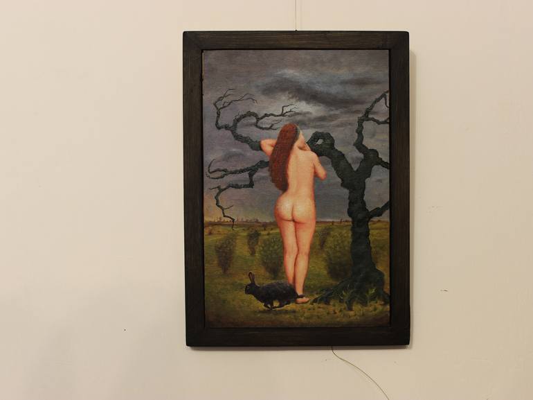 Original Figurative Nude Painting by Gyula Szabo