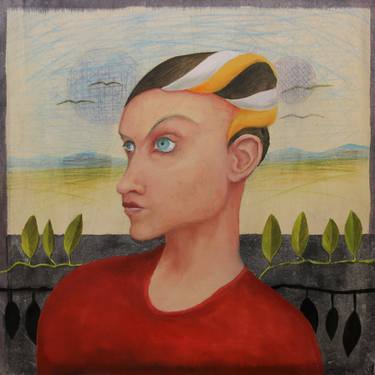Print of Figurative Portrait Paintings by Gyula Szabo