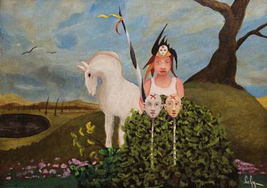 Original Expressionism Classical mythology Paintings by Gyula Szabo