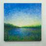 This painting captures the light of beautiful day along the coast at the approach of Limantour beach in California.
My paintings are like memories, suggesting landscapes not necessarily seen but felt. They are an emotional response to the environment.
The sides are painted and the painting is ready to hang without a frame.