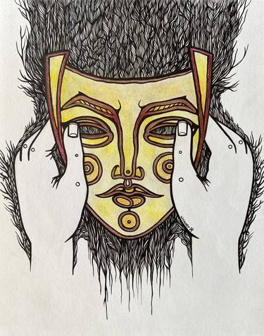 Original Illustration Cinema Drawing by Lidia Matviyenko