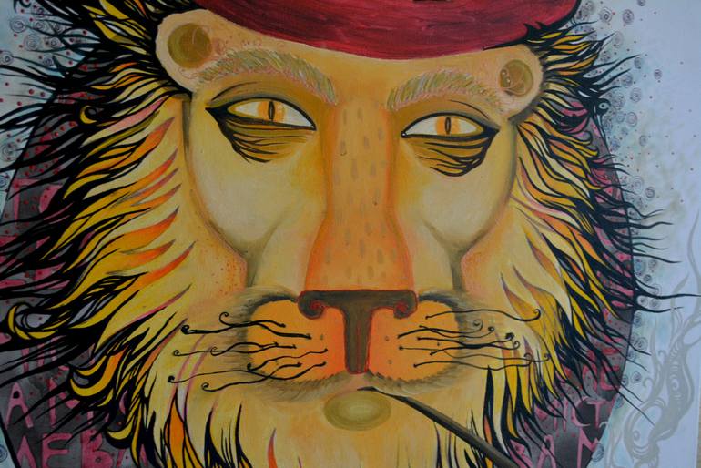 Original Conceptual Animal Painting by Lidia Matviyenko