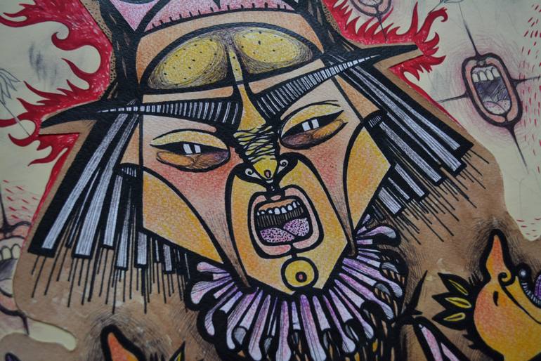 Original Conceptual Fantasy Drawing by Lidia Matviyenko
