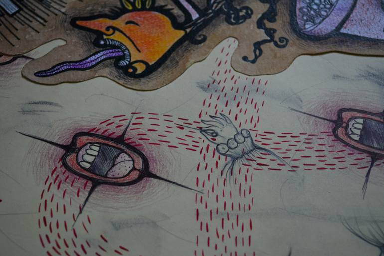 Original Conceptual Fantasy Drawing by Lidia Matviyenko
