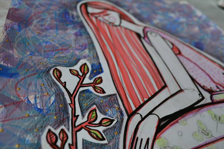 Original Modern People Drawing by Lidia Matviyenko