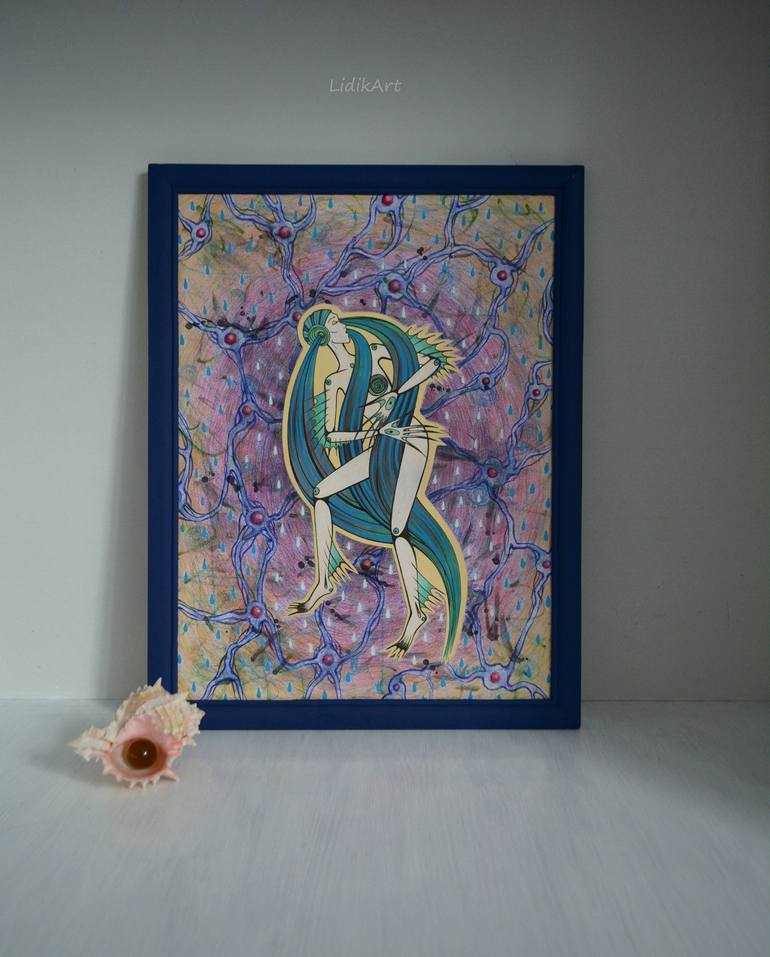 Original Conceptual Fantasy Drawing by Lidia Matviyenko