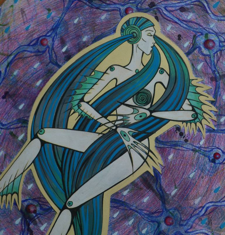 Original Conceptual Fantasy Drawing by Lidia Matviyenko