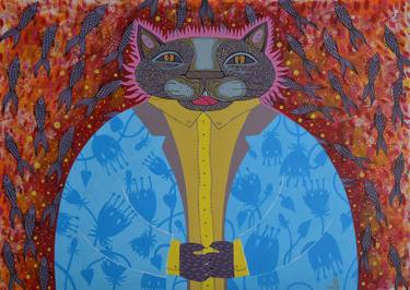 Print of Illustration Cats Paintings by Lida Matviyenko