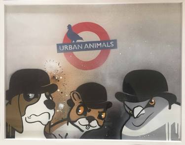 Original Street Art Animal Paintings by simon stephenson