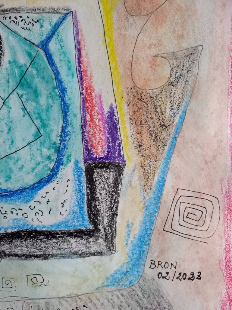 Original Modern Abstract Drawing by Celine BRON