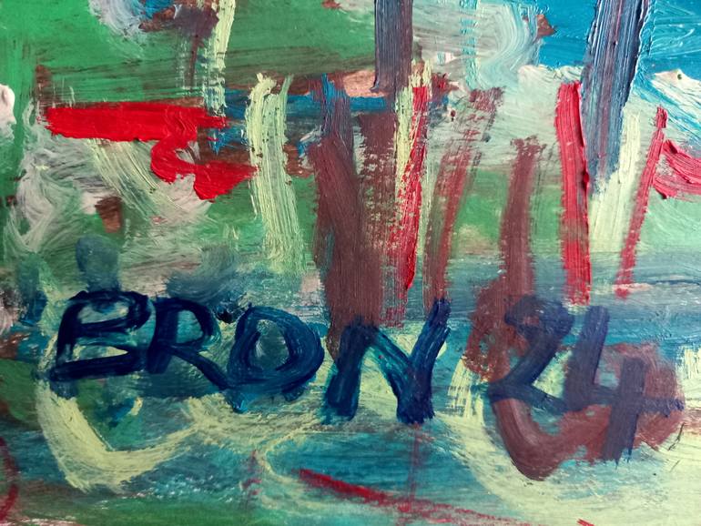 Original Abstract Expressionism Landscape Painting by Celine Bron