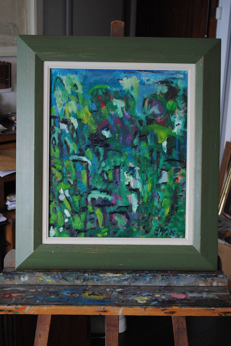 Original Abstract Expressionism Landscape Painting by Celine BRON