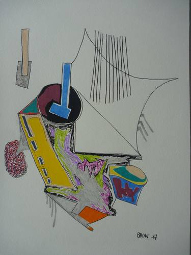 Original Abstract Drawings by Celine BRON