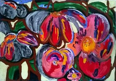 Original Abstract Botanic Paintings by Celine BRON