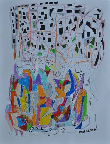 Original Abstract Drawings by Celine BRON