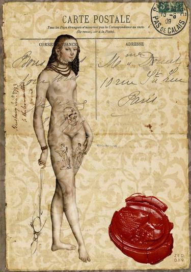 Original Conceptual Classical mythology Printmaking by Eduard Zentsik