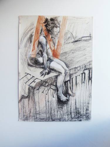 Original Figurative Nude Drawings by Juan Grifone