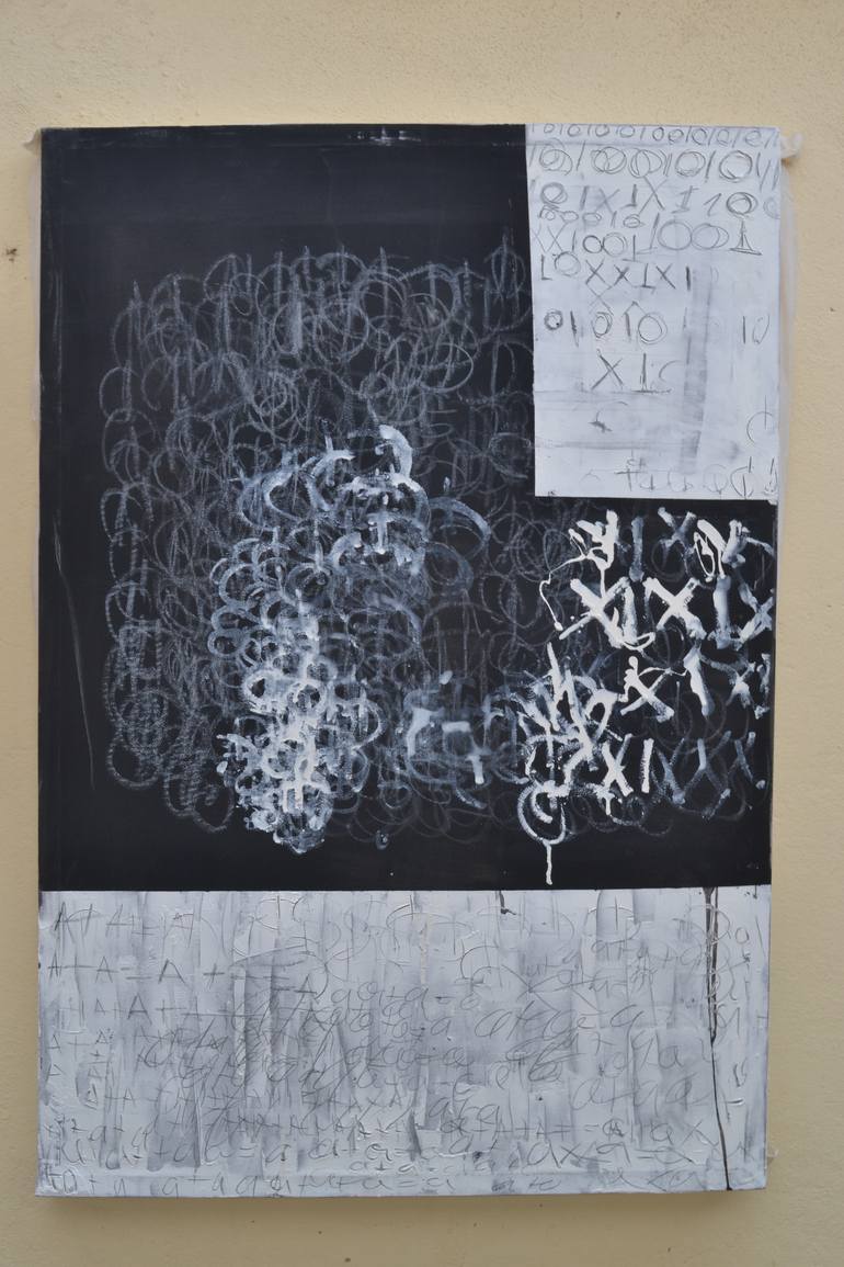 Original Conceptual Abstract Painting by Juan Grifone