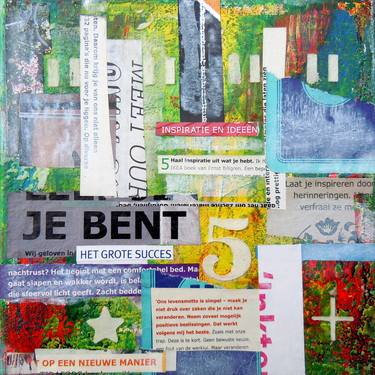 Print of Abstract Expressionism Abstract Collage by Ina Wuite