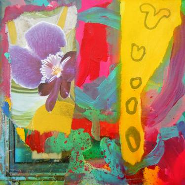 Print of Abstract Expressionism Floral Collage by Ina Wuite