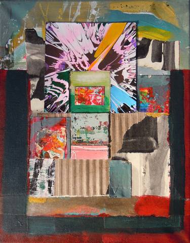 Original Abstract Collage by Ina Wuite