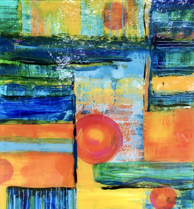 Original Abstract Painting by Beatrice Bourhis