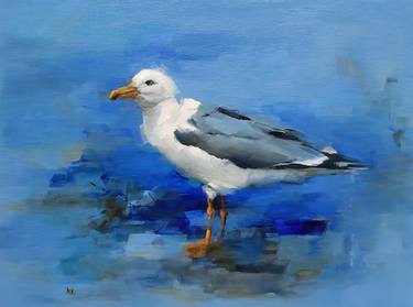 Original Impressionism Animal Painting by Andreea Cataros