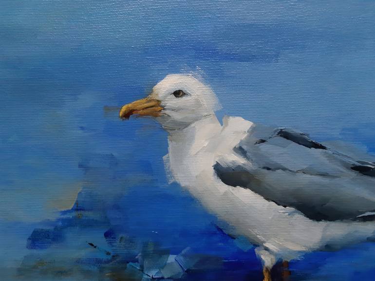 Original Impressionism Animal Painting by Andreea Cataros