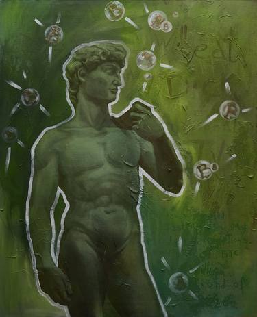 Original Men Painting by Alexandra Eliseeva