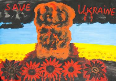 Original Abstract Expressionism Politics Paintings by Irina Afonskaya